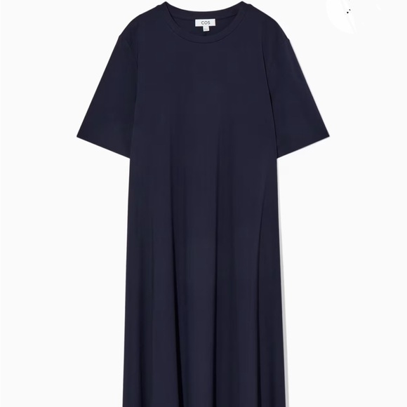 COS Voluminous Maxi T-Shirt Dress in Dark Navy - Medium - Picture 1 of 3